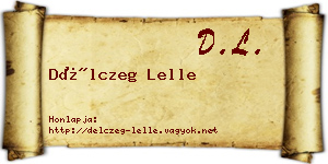Délczeg Lelle névjegykártya